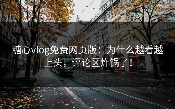 糖心vlog免费网页版：为什么越看越上头，评论区炸锅了！