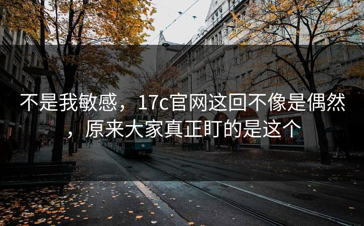 不是我敏感，17c官网这回不像是偶然，原来大家真正盯的是这个